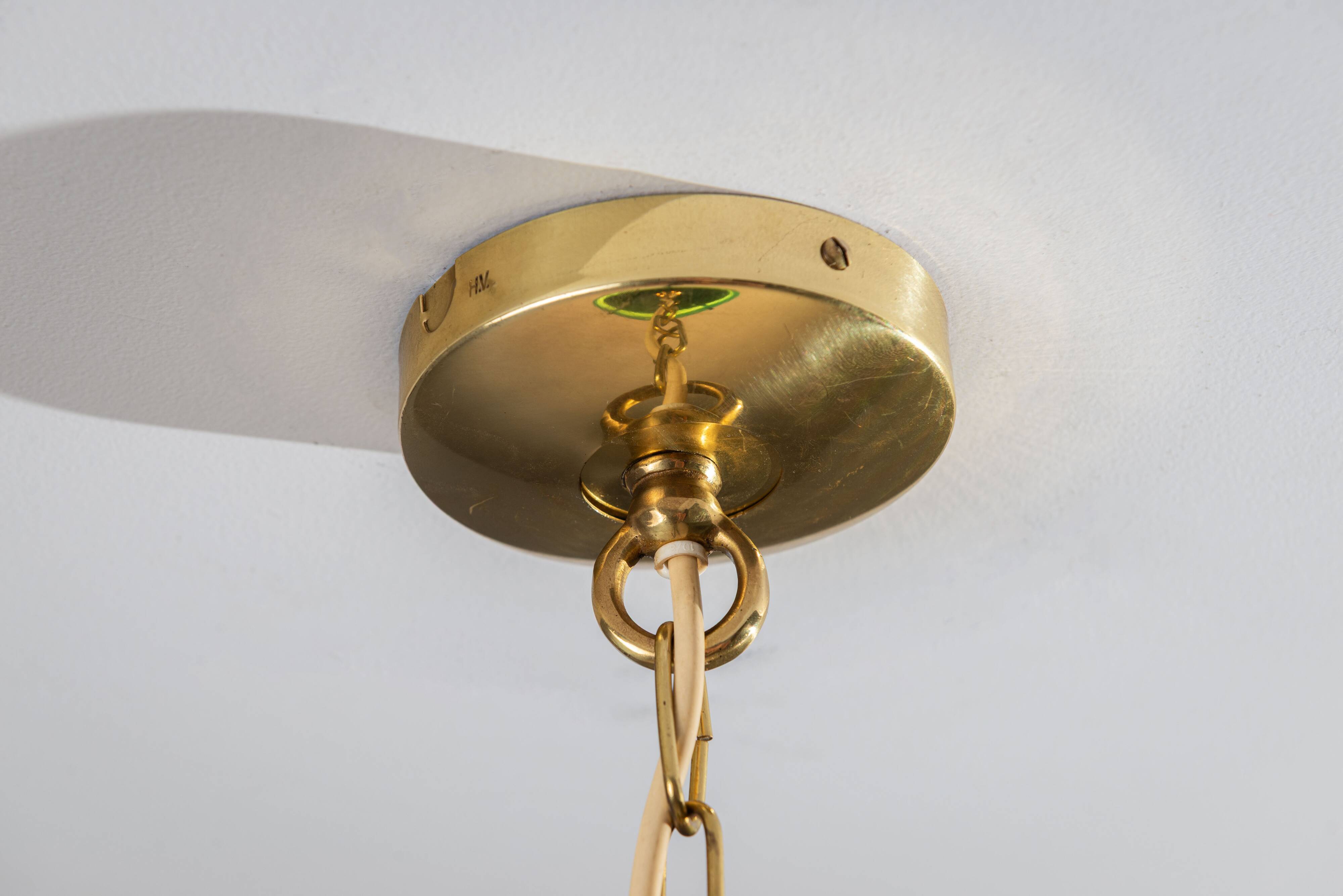 Pendentif en verre vert "Najade" de Jonas Hidle