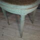 Paire de chaise cannées de style louis XVI