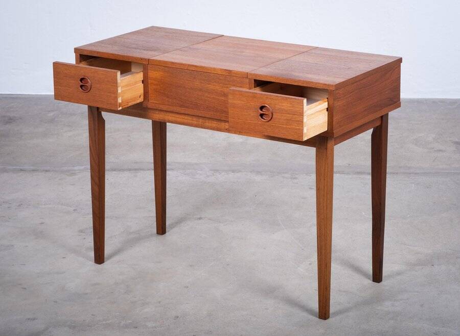Teak Vanity Table, Denmark, 1960s
