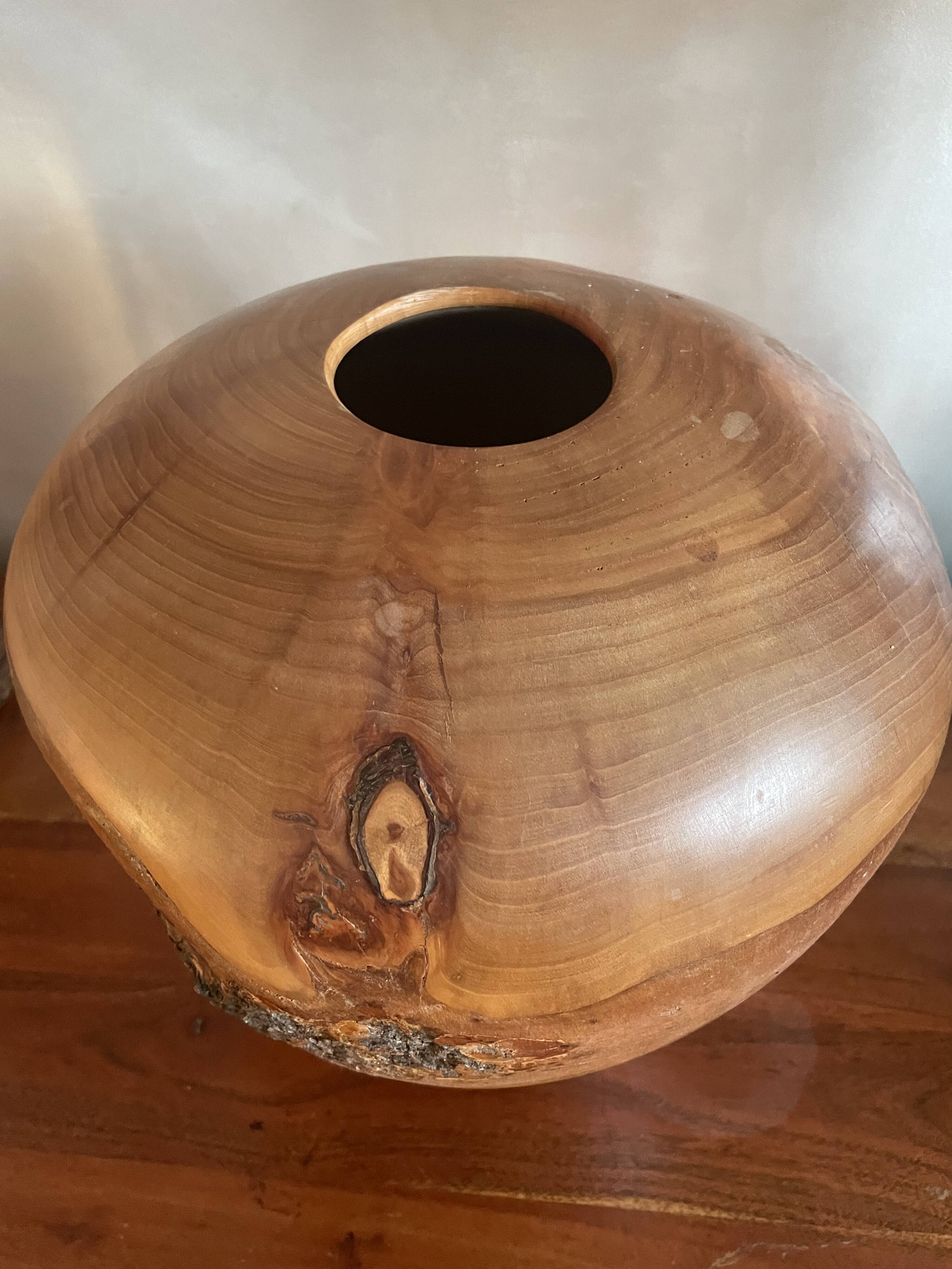 Wooden vase