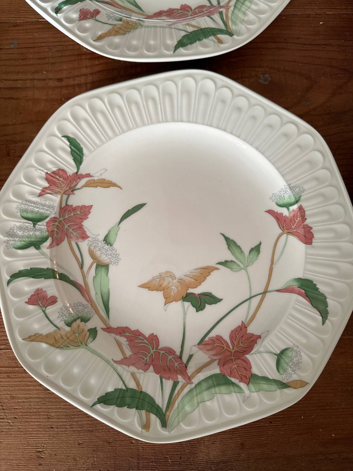 8 antique plates