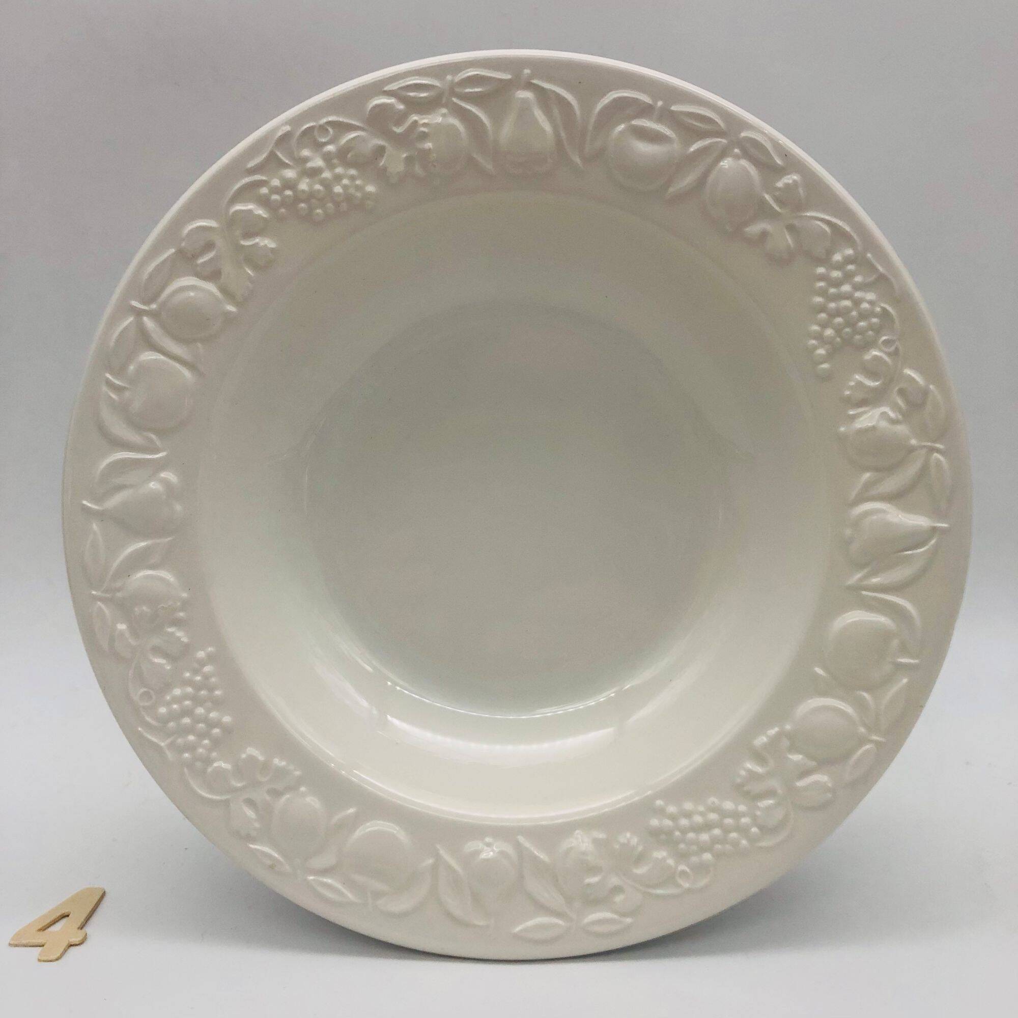 6 deep plates. Franco Giorgi by Quadrifoglio. Italy.