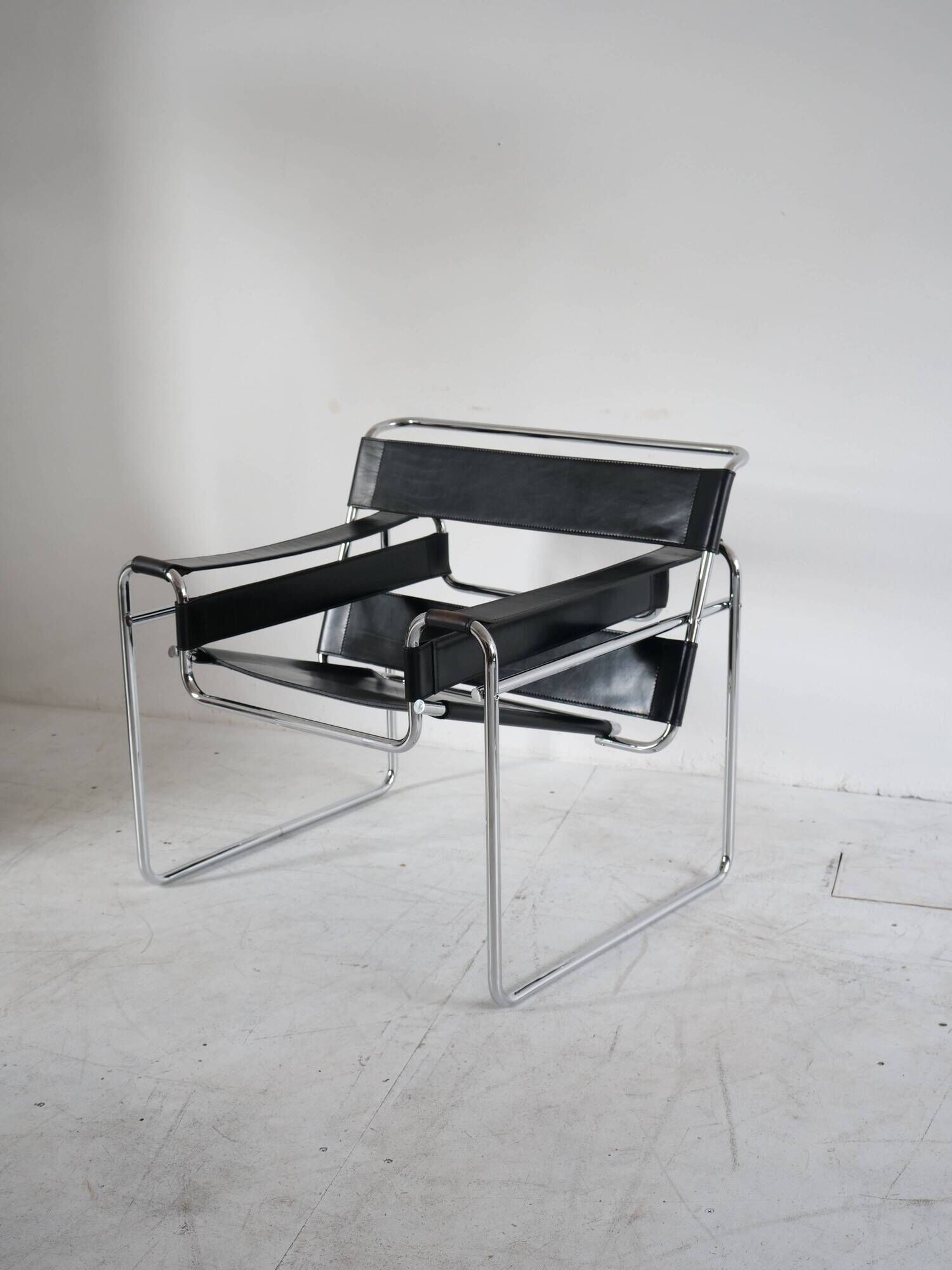 Bauhaus armchair Wassily B3 knoll 1980 by Marcel Breuer