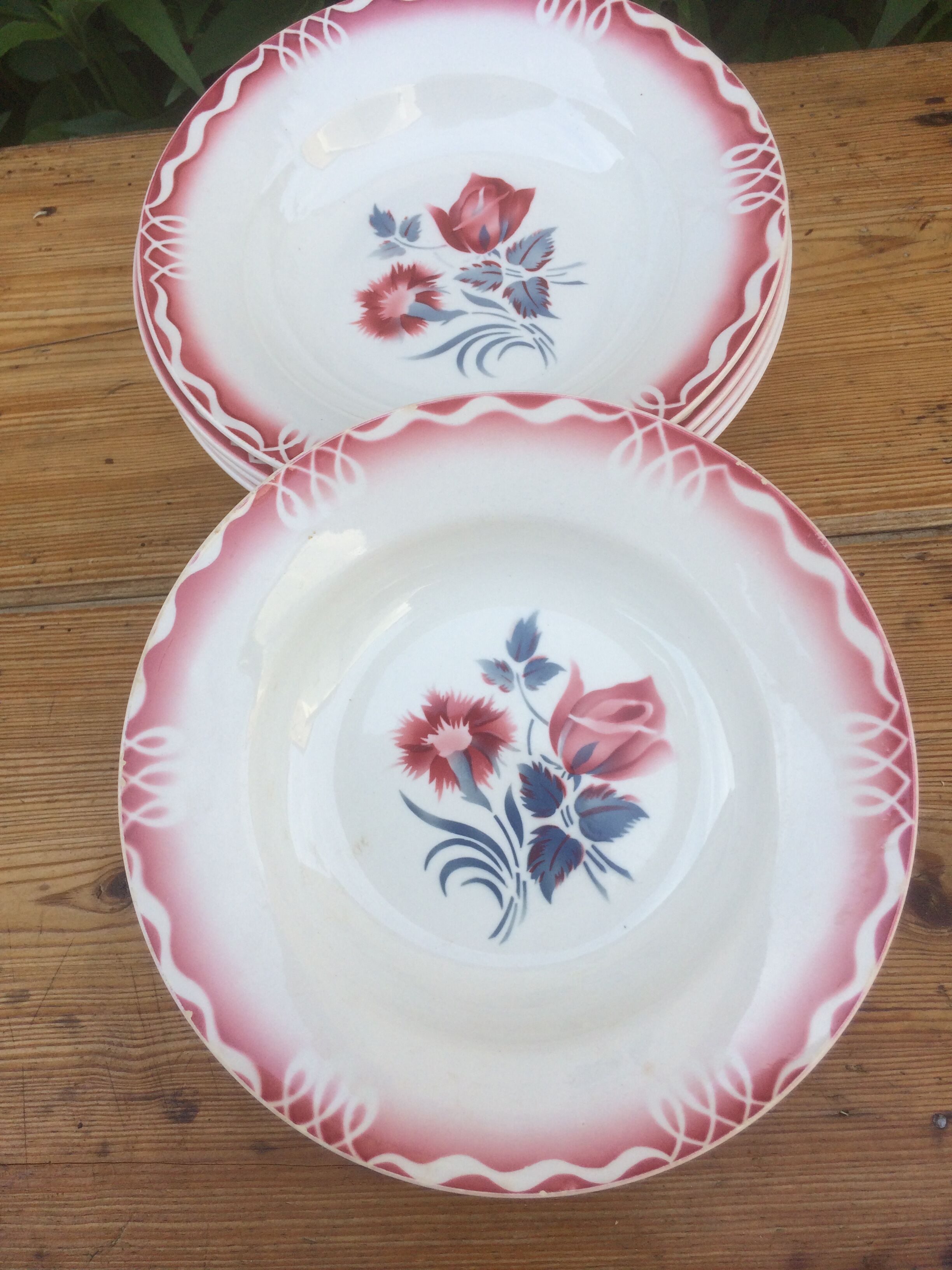 Sarreguemines 5 plates