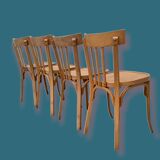 Suite of 4 chairs bistro Baumann 1967