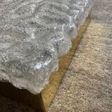 Vintage 70s square ceiling or wall light