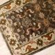 Vintage Indian Mahal handmade carpet 64cm x 97cm 1980s