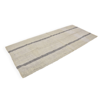 Tapis Kilim beige et noir