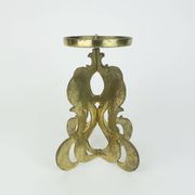 1960s mid century brutalist brass CANDLEHOLDER for one big candle