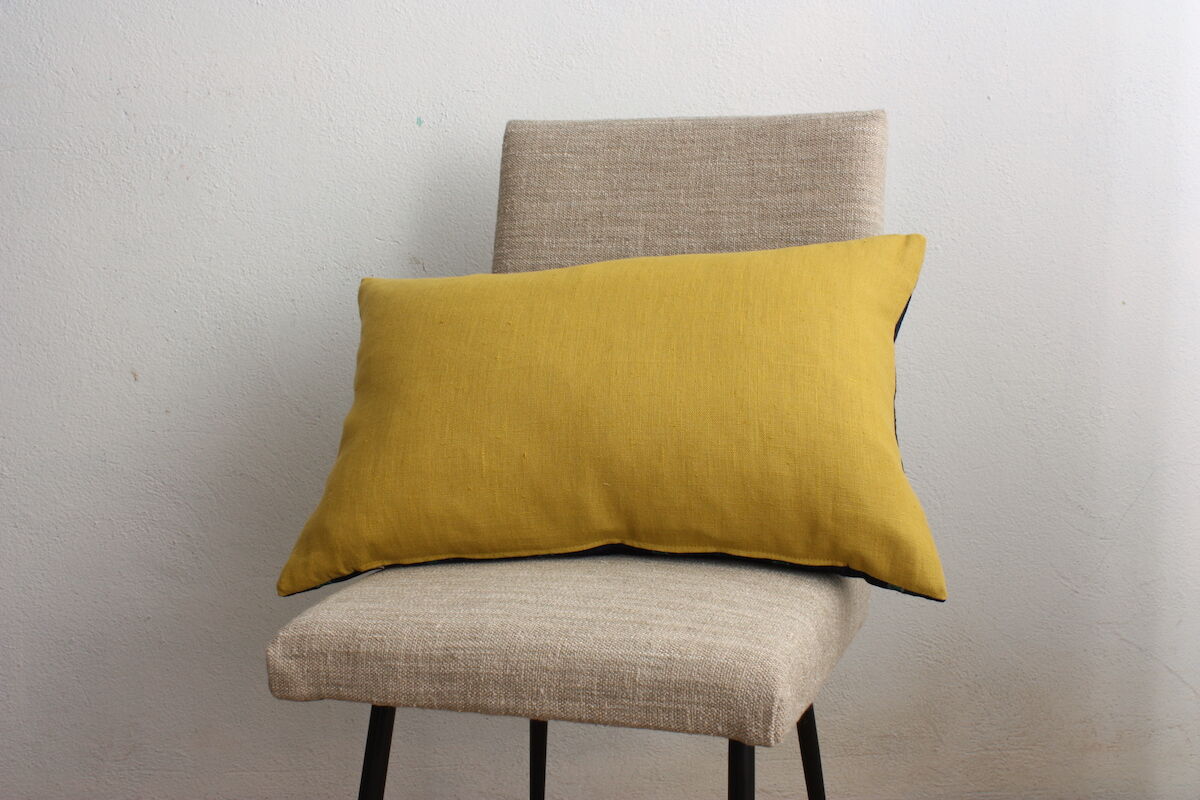 Ethnic Indigo African Asoke cushion cover