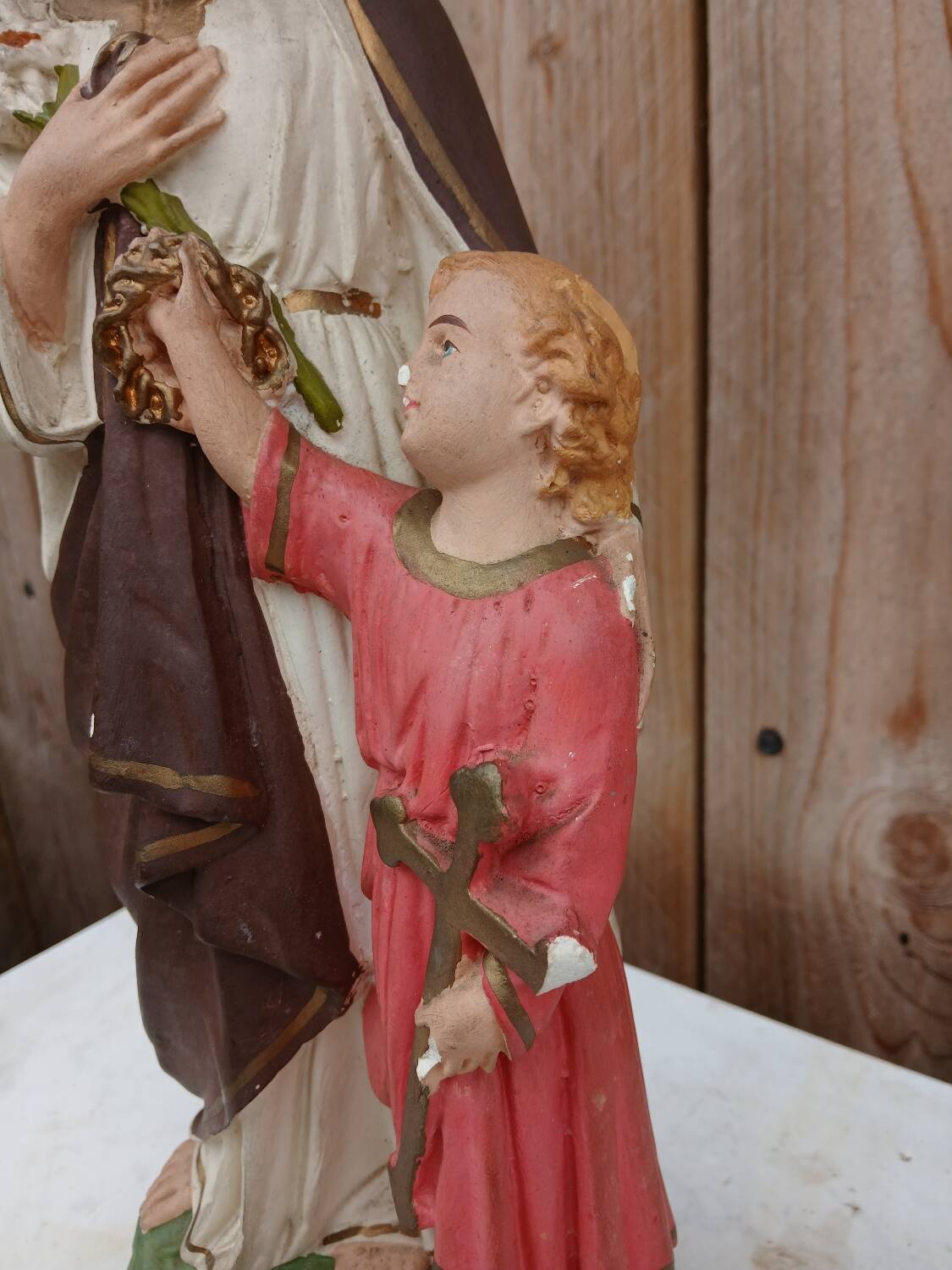 Plaster statue of Saint Joseph