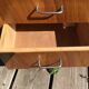 Compact desk wood veneer 50s