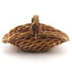 Panier en osier et bois