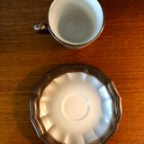 Set of 7 cups and saucer Salins France