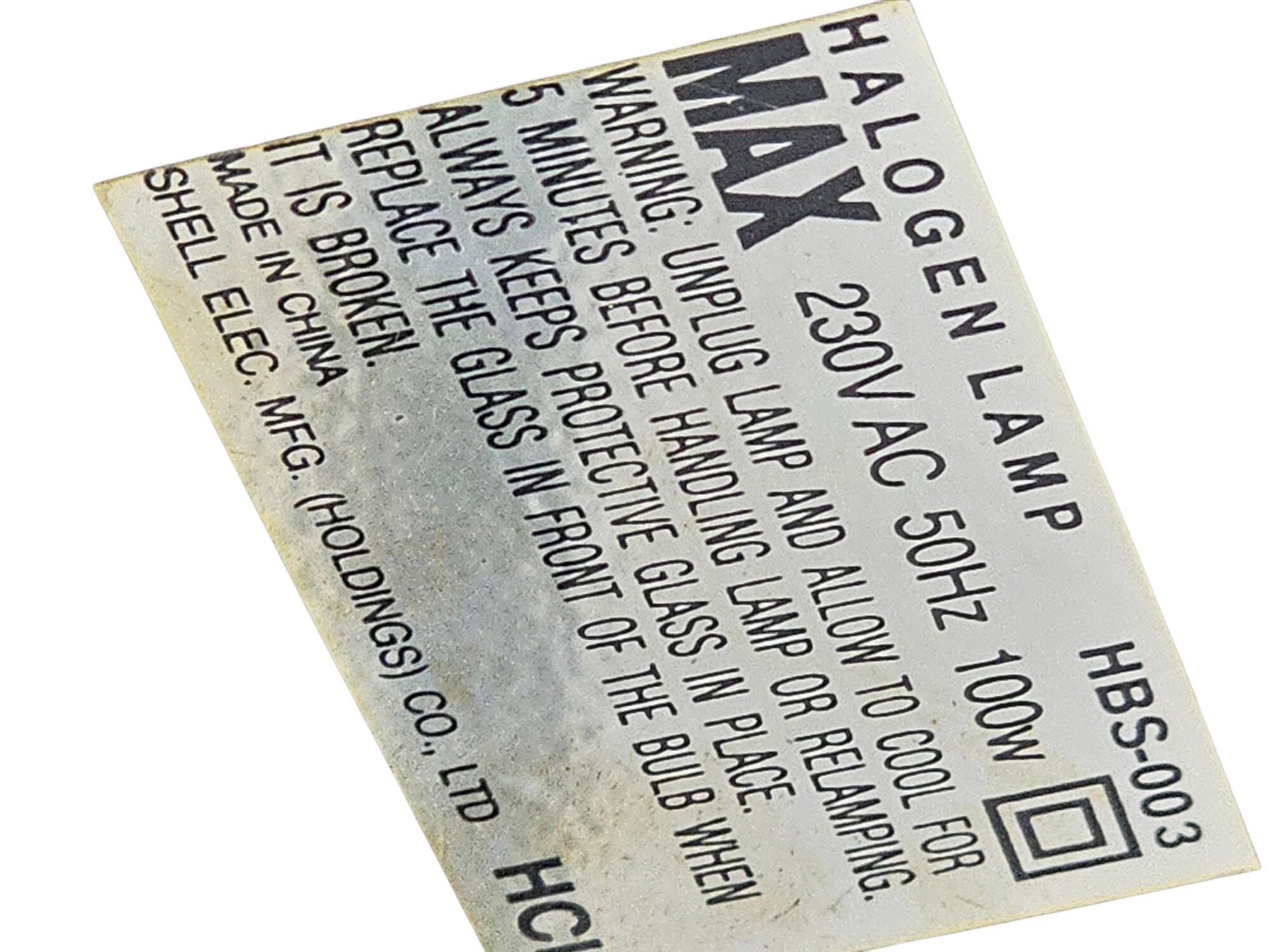 Boxford SMC - tabele lamp  - Holland - 2e helft 20e eeuw