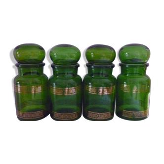 Set of 4 apothecary jars