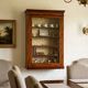 Late 19th century mahogany shop display cabinet.