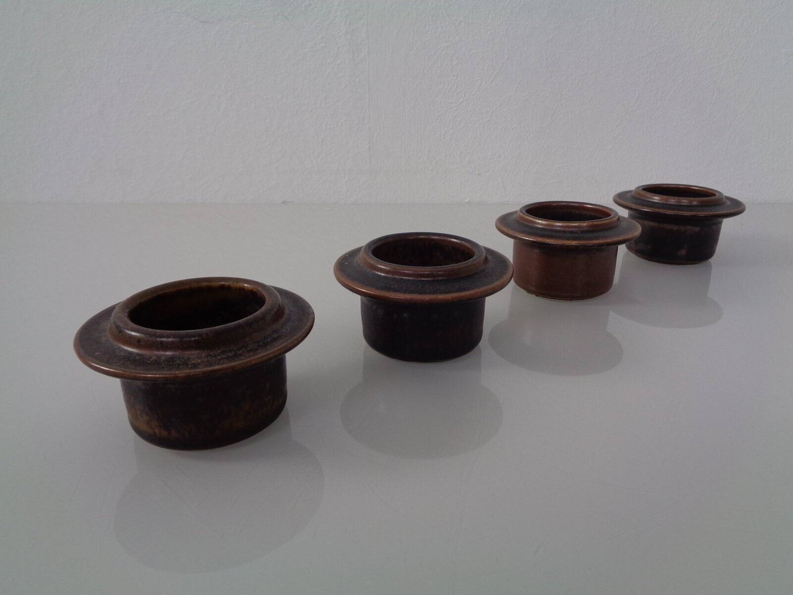 Russian Egg Cups by Ulla Procope for Arabia, 1960s, Set of 4