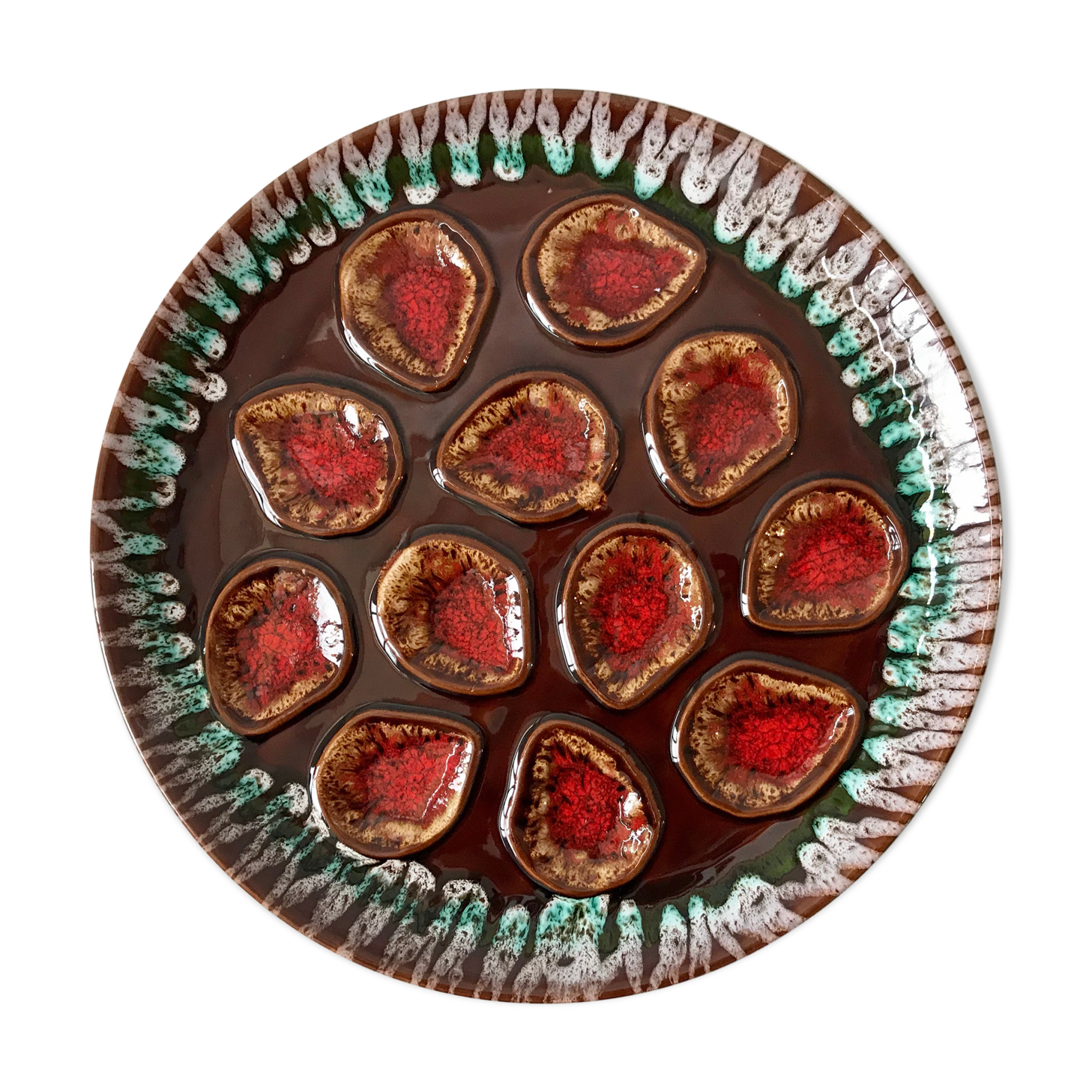 Oyster dish Vallauris 70s