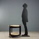 Vintage Guzzini kitchen dessert trolley, design by Luigi Massoni, Italy, 1970s.