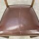 Office chair or bridge chair from the 1920s, wooden frame, backrest.