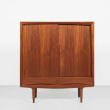 Midcentury Danish higher cabinet in teak by Axel Christensen for ACO Møbler 1960s
