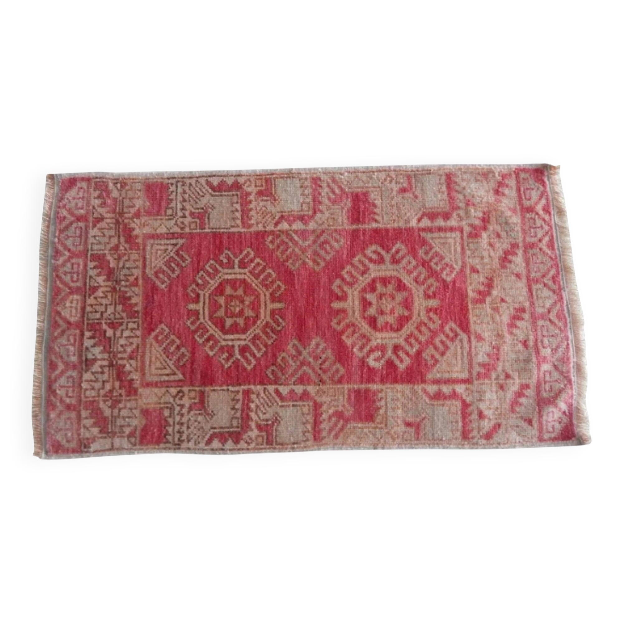 Vintage Turkish Oushak rug 57x104 cm