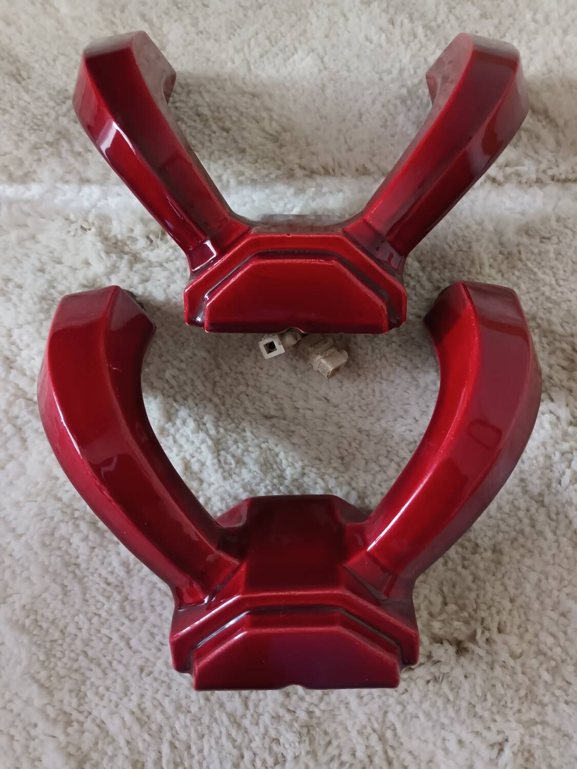 Pair of Art Deco ceramic wall lights