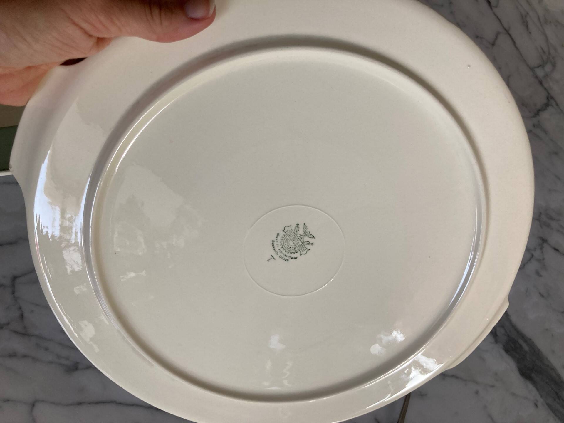 Vintage pie dish Villeroy and bosh Celadon green