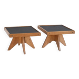 Pair of reconstruction style side tables 1950