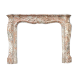 Louis XV style fireplace in rance marble circa 1880