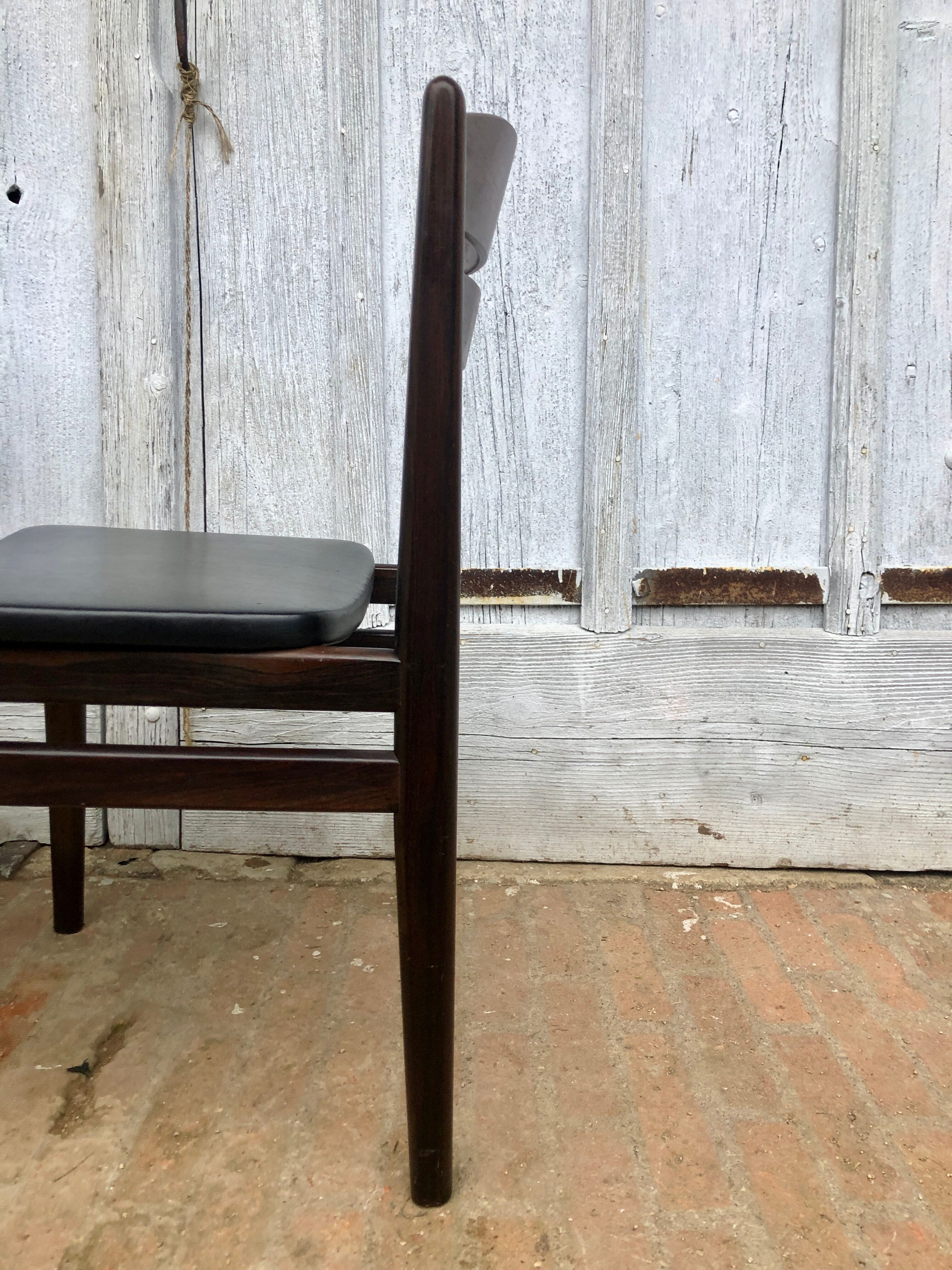 Set of 3 Danish rosewood chairs