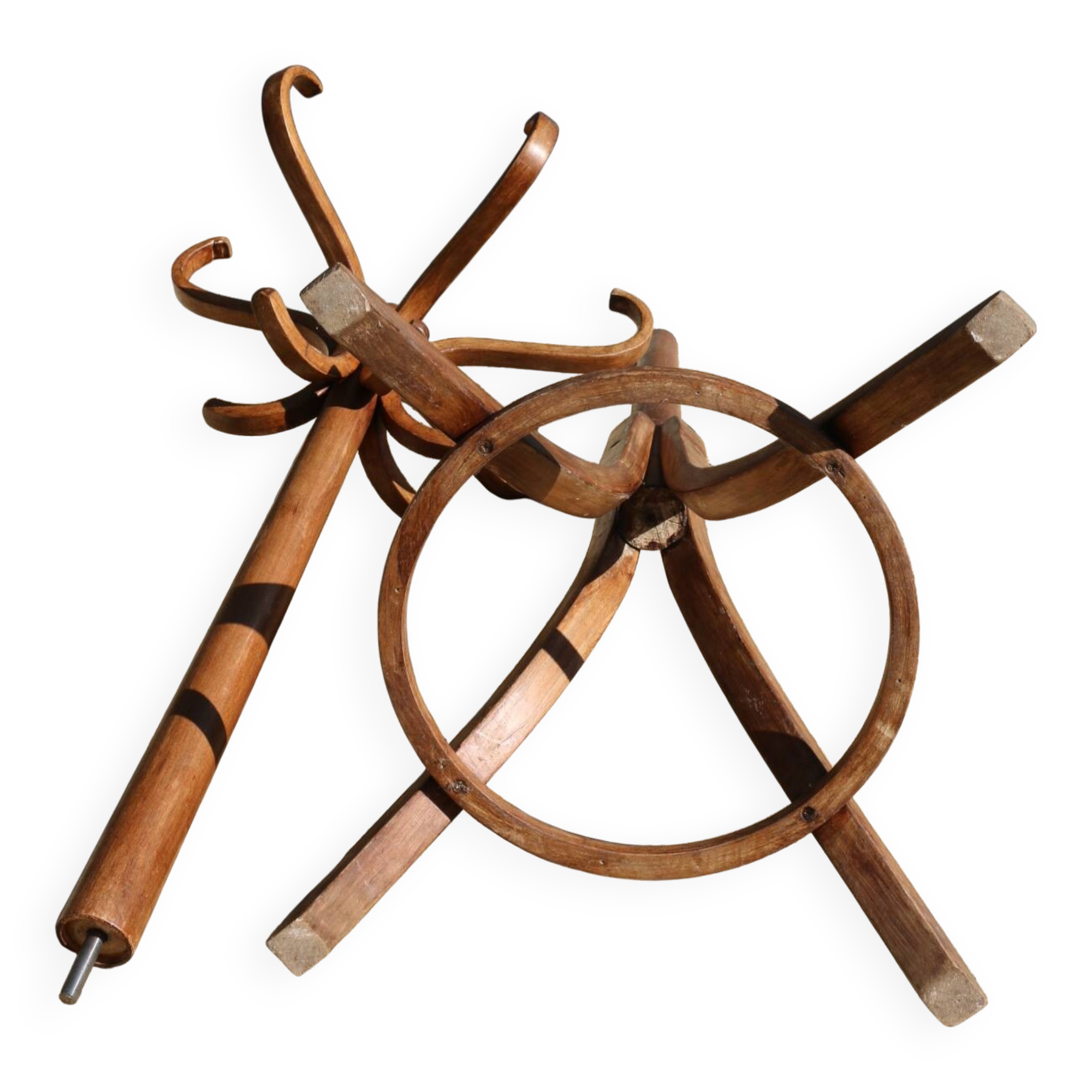 Dark baumann parrot coat rack (a6)
