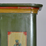 Antique German Hand Painted Cabinet, 1876