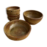 Service 7 dishes vintage sandstone