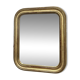 Louis-Philippe mirror gilded with gold leaf 37.5/31.5cm mercury glass