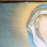 Painting Golden frame Virgin Mary immaculate heart