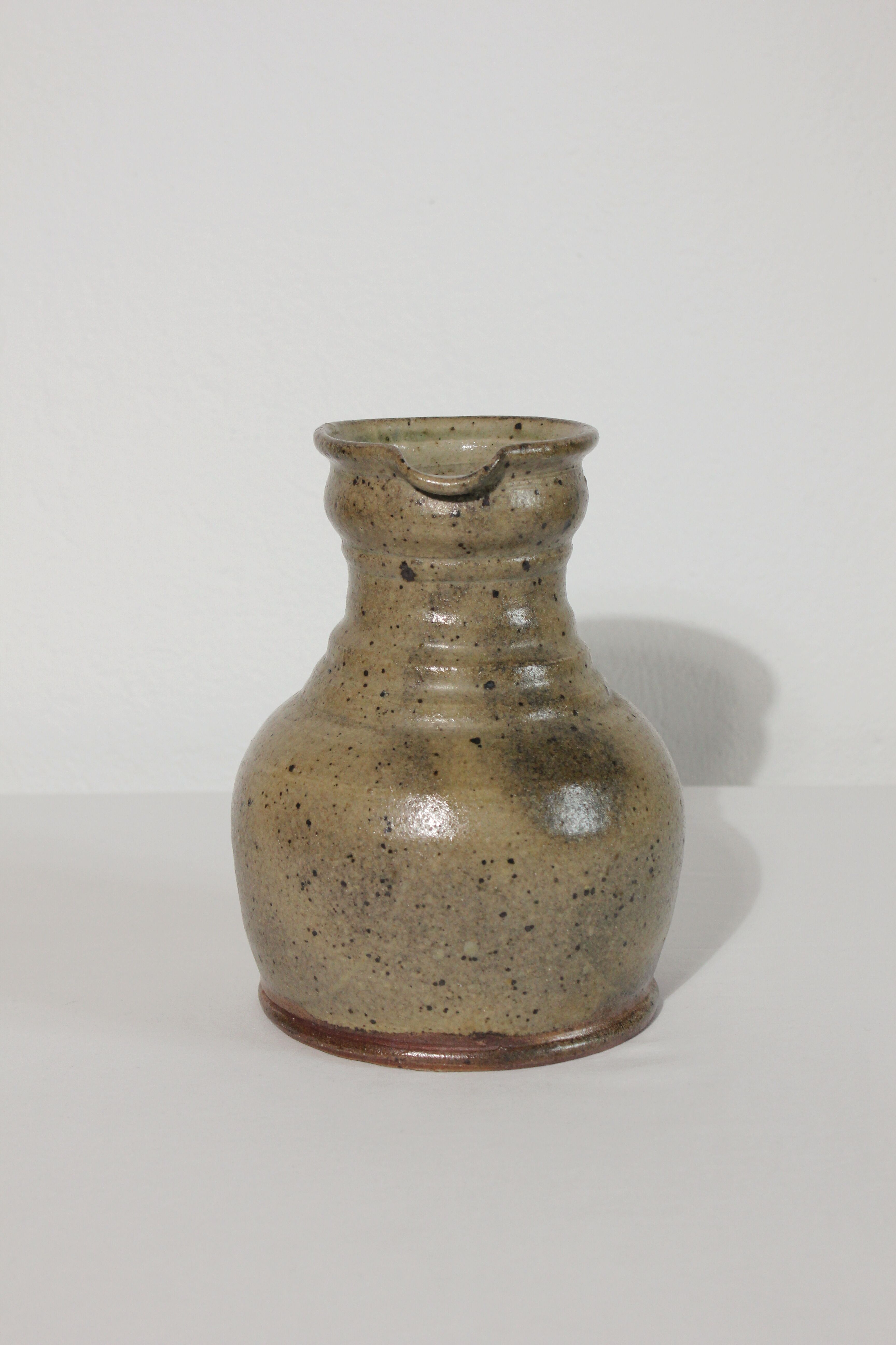 Vintage handcrafted stoneware jug/pitcher