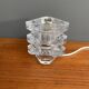 Glass table lamp by Peill & Putzler 1960s Ice cube series