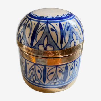 Pot à couvercle marocain vintage