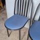 Lot de 4 chaises Malle Stevens metal epoque 1980