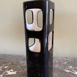 Black designer vase
