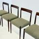 Set of 4 Lübke dining chairs with rosewood