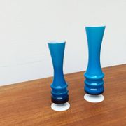 Mid-century German glass vases by Karl Friedrich, 1960s, set of 2.