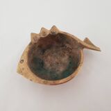 Jacques lauterbach vintage bronze ashtray from the 1960s in the shape of a fish