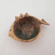 Jacques lauterbach vintage bronze ashtray from the 1960s in the shape of a fish