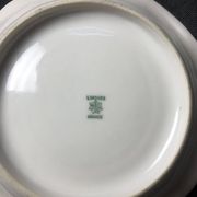 Five Antique Limoges Porcelain Berry Plates: Hand-Painted Gilbert, Gilded