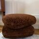 Vintage velvet pouf by Jacques Charpentier for Maison Jansen, 1970