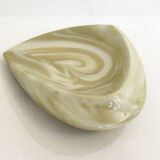 Marbled ceramic soap dish