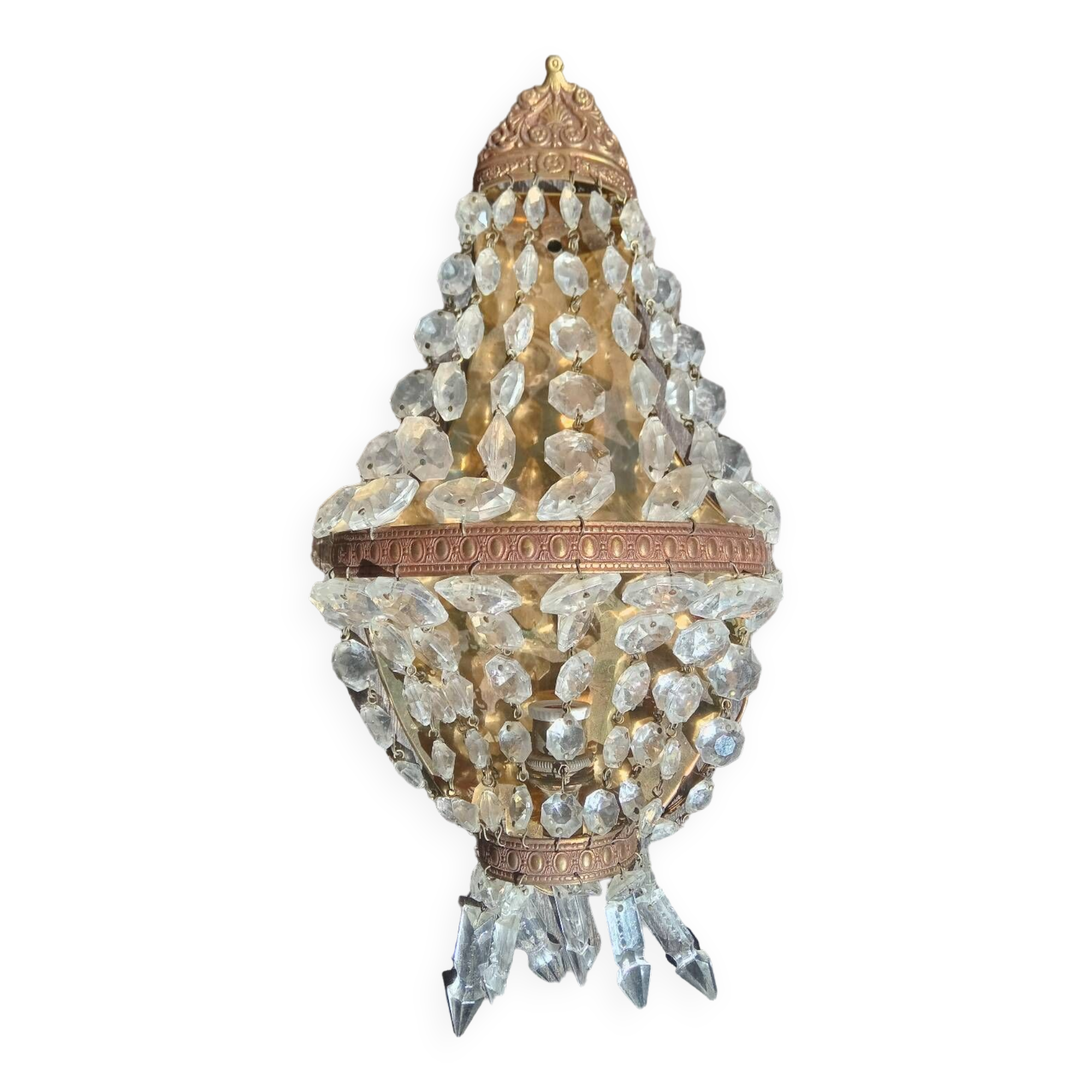 Balloon wall lamp with tassels